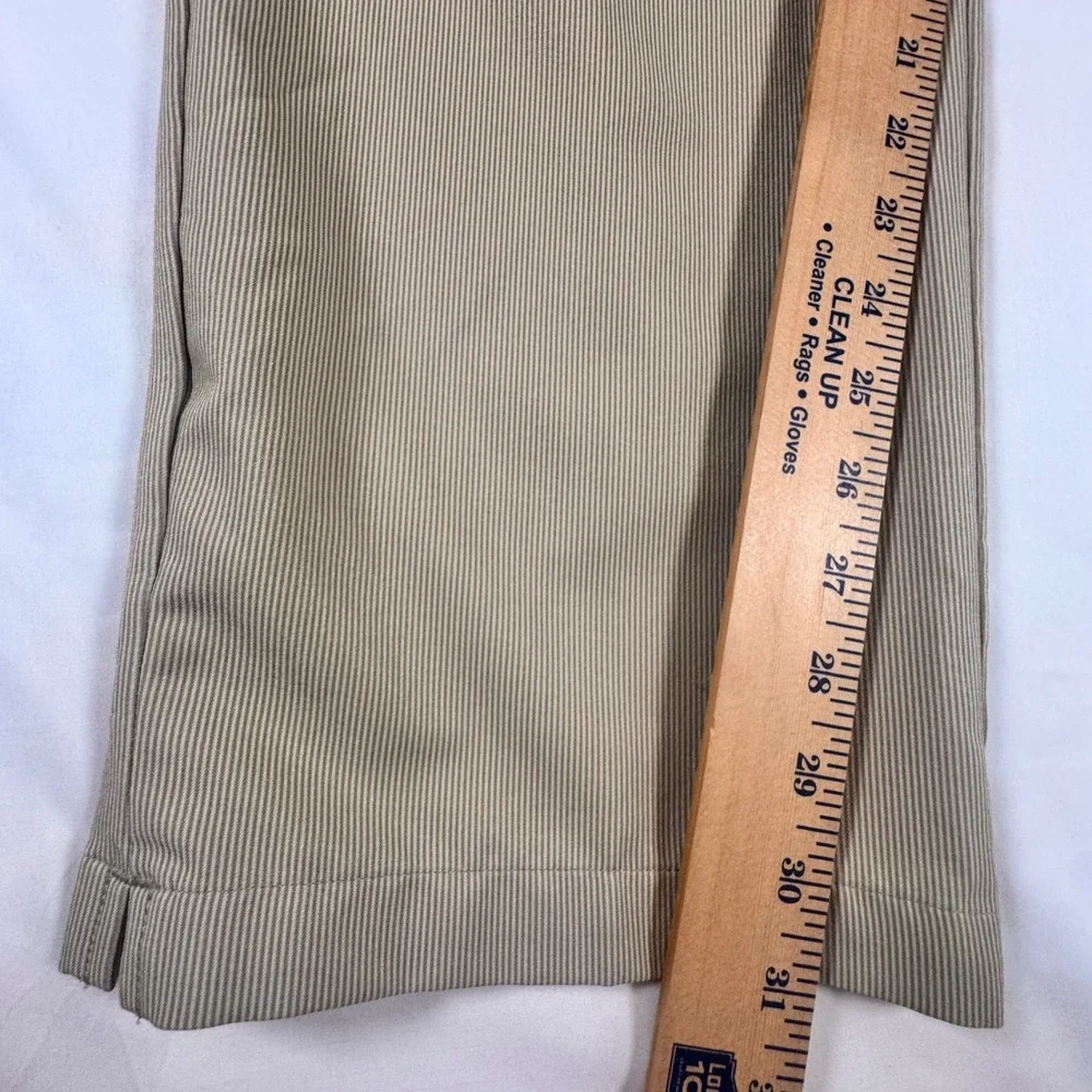 Adidas‎ Ultimate365 Golf Pants Mens 42x31 Tan Pinstripe Performance Chino